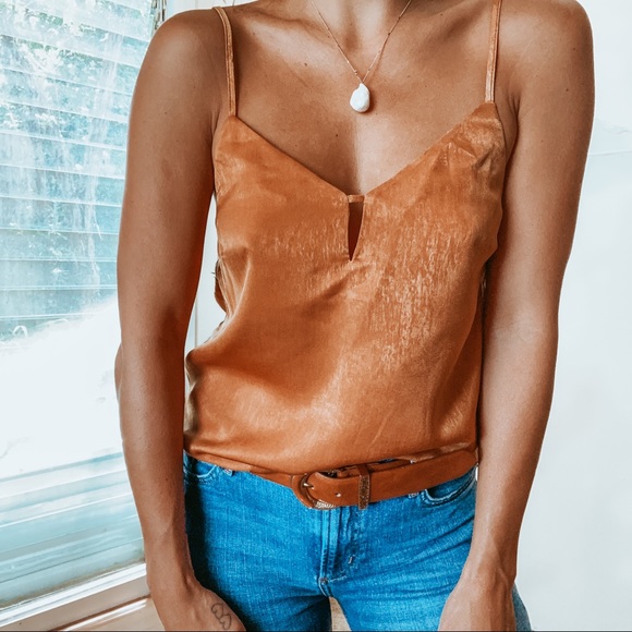Gentle Fawn Tops - NWT• Gentle Fawn Satin Copper Kiera Top